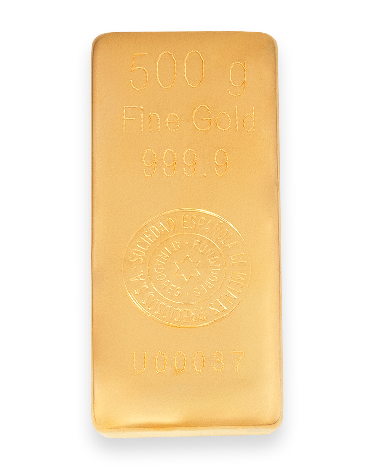 Lingote de fundi&ccedil;&atilde;o 500 gramas - 